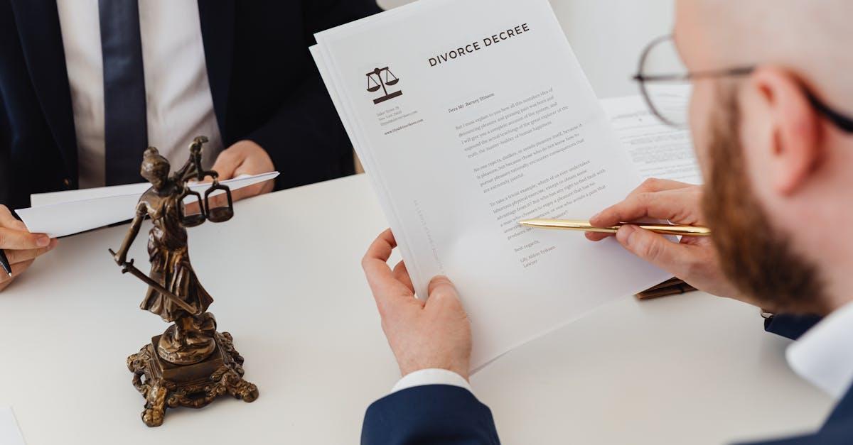 Legal compliance documents on a desk