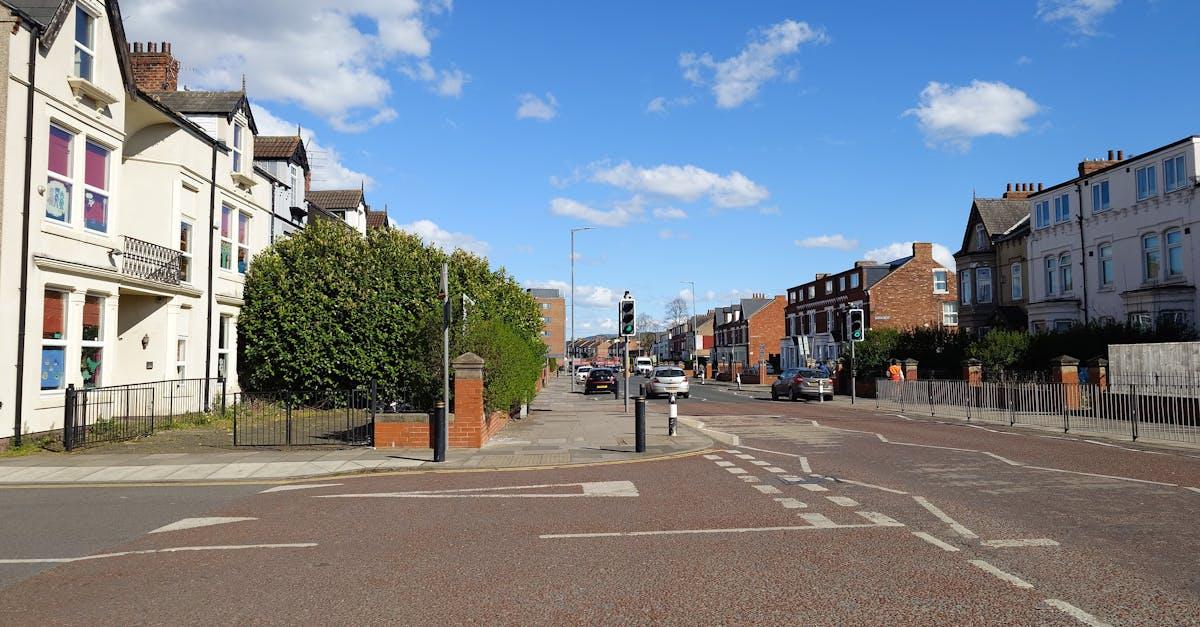 Residential street in Grove Hill, Middlesbrough TS4